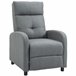 Sillón Relax Reclinable Poliéster, Espuma, Tablero Multicapa Gris