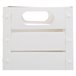 Cesto rectangular de metal impreso Gris