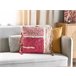 Beliani Cojín decorativo BISTORTA Blanco/ Beige