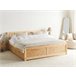 Beliani Cama con cajones Madera de pino OLENDON 169x206 Blanco