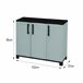 Armario exterior en PVC Gris