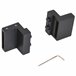 Kit de Accesorios para Puerta Corredera Acero al Carbono HOMCOM 200 Negro