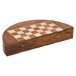 Ajedrez magnético con caja semiredonda de madera Marron