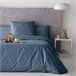 2 Fundas de almohada 100% algodón percal PURE 65x65 Azul