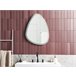 Beliani Espejo de baño BETHUNE Gris