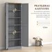 Alacena de Cocina Melamina de Madera HOMCOM, hogar - cocina Gris