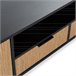 Mueble TV Denis 1 puerta y 2 cajones Negro