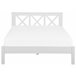 Beliani Cama con somier Madera de pino TANNAY 189x208 Blanco