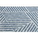 Alfombra COLOR SISAL líneas triangulos zigzag 60x110 Azul