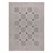 Alfombra de cuerda sisal FLOORLUX 20079 Cuadrícula 240x330 Gris