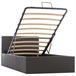 Cama canapé hidráulica cuero sintético 90x200 Gris