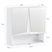 Armario de Pared con Espejo con 2 Puertas Estante BZR94-W SoBuy Blanco