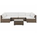 Beliani Conjunto longue BELVEDERE Blanco