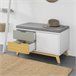 Banco Zapatero con 2 cajones y 1 Puerta FSR92-W SoBuy Blanco