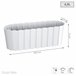 Jardinera para balcón BOARDEE BASIC 4,9L Blanco