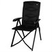 Aktive Silla plegable camping acolchada y reclinable Negro
