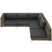 Pieza modular para conjunto de ratán Marron