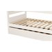 Cama nido 90x190 con somier DUPLEX Blanco