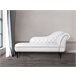 Beliani Chaise longue derecho Piel sintética NIMES Beliani Chaise longue derecho Piel sintética NIMES Blanco