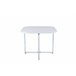 Conjunto de salón 1 mesa y 4 sillas LILIAN Blanco