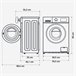 Lavadora con Display 7kg Carga Frontal | UNIVERSALBLUE Blanco