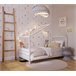 YappyHytte Cama cabina infantil de madera 80x169 Blanco