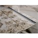 Mesa comedor extensible rectangular mármol porcelánico y acero color champagne Blanco/ Rojo