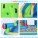 Castillo Hinchable Tela Oxford, Poliéster Outsunny Multicolor