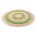 Alfombra fibra natural tejido artesanal 120x120 Multicolor