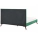 Beliani Cama con somier Terciopelo BAYONNE 191x212 Verde