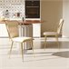 2 piezas, silla de comedor, silla de cocina, silla de salón Crema