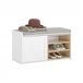 Banco Zapatero con 1 Puerta SoBuy FSR109-WN 80 Blanco