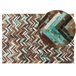 Beliani Alfombra de pelo corto AMASYA 140x200 Marron