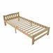Cama individual de madera maciza Cama individual de madera maciza Natural