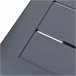 Mesa plegable de jardín HANA gris oscuro Gris