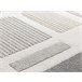Alfombra geométrica con relieve FLORA - ATTICGO 133x190 Plateado