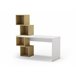 Mesa de escritorio con estanteria lateral BALANCE 4H Blanco
