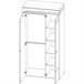 Armario 2 puertas con LED Teo 197 Blanco