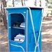 Aktive Armario de tela plegable camping c/4 niveles Azul