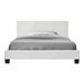 [Corium] Cama Albacete cuero sintético moderna - con colchón 149x210 Blanco