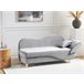 Beliani Chaise longue Terciopelo MERI Gris Claro