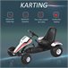 Go Kart a Pedales Infantil Metal y Plástico HOMCOM Multicolor