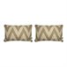 2 Fundas de cojín decorativo 85% algodón 15% lino MEENA Beige
