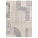 Alfombra de diseño geométrico PORTO - ATTICGO 80x150 Gris