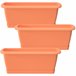3x Jardinera Respana con soporte Terracota