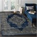 Alfombra DE LUXE moderna 474 Ornamento - Structural 200x290 Azul