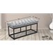 Banco - Amun - Simil cuero 100x38 Gris