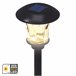 Aktive Set de 2 balizas solares LED 6 lúmenes con estaca Negro
