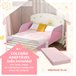 Cama Infantil MDF, Contrachapado AIYAPLAY 150x77 Rosa
