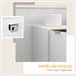 Aparador Auxiliar MDF, Metal HOMCOM, hogar - muebles de comedor 120 Blanco